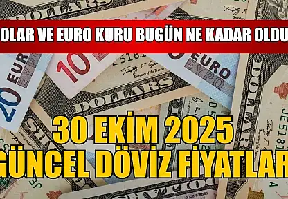 Dolar ve Euro kuru bugün ne kadar oldu?  30 Ekim 2025 güncel döviz fiyatları