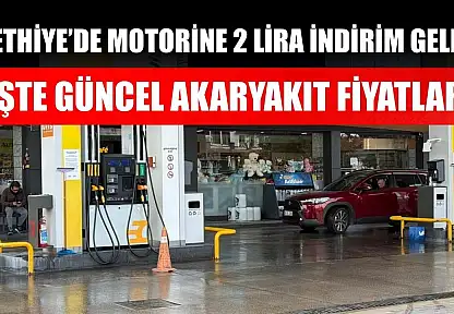 Fethiye'de motorine 2 lira indirim geldi, işte güncel akaryakıt fiyatları
