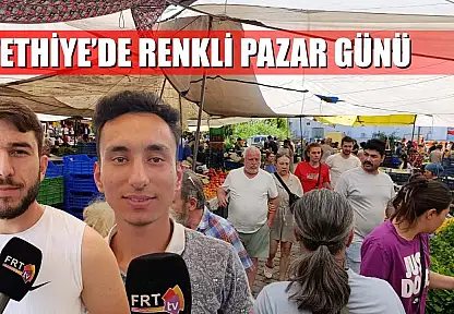 Fethiye'de renkli pazar günü