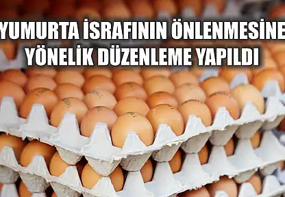 Yumurta israfının önlenmesine yönelik düzenleme yapıldı