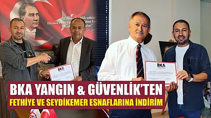 BKA Yangın & Güvenlik'ten Fethiye ve Seydikemer Esnaflarına İndirim