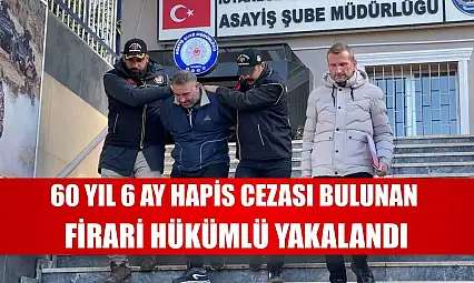 60 yıl 6 ay hapis cezası bulunan firari hükümlü Sancaktepe'de yakalandı