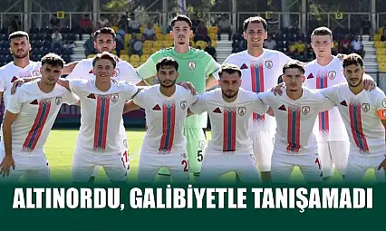 Altınordu, galibiyetle tanışamadı