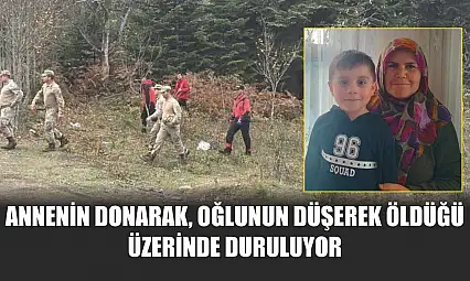 Annenin donarak, oğlunun düşerek öldüğü üzerinde duruluyor
