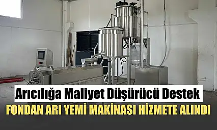 Arıcılığa Maliyet Düşürücü Destek: Fondan Arı Yemi Makinası Hizmete Alındı