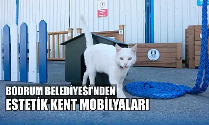 Bodrum Belediyesi'nden estetik kent mobilyaları
