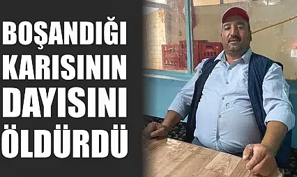 Boşandığı karısının dayısını öldürdü