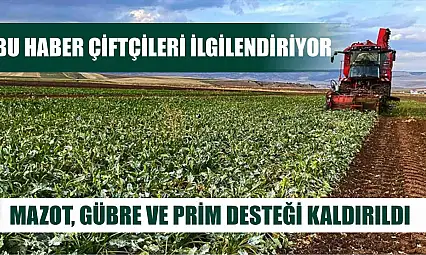 Bu Haber Çiftçileri İlgilendiriyor Mazot, Gübre ve Prim Desteği Kaldırıldı