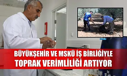 Büyükşehir ve MSKÜ İş Birliğiyle Toprak Verimliliği Artıyor