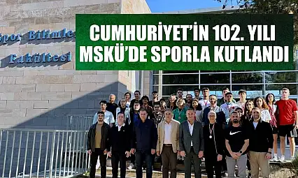Cumhuriyet'in 102. yılı MSKÜ'de sporla kutlandı