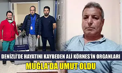 Denizli'de Hayatını Kaybeden Ali Körnes'in Organları Muğla'da Umut Oldu