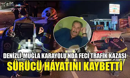 Denizli-Muğla Karayolu'nda Feci Trafik Kazası: Sürücü Hayatını Kaybetti