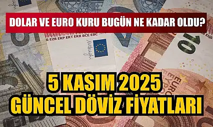 Dolar ve Euro kuru bugün ne kadar oldu?  5 Kasım 2025 güncel döviz fiyatları