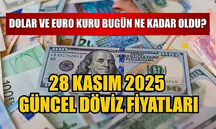 Dolar ve Euro kuru bugün ne kadar oldu?  28 Kasım 2025 güncel döviz fiyatları