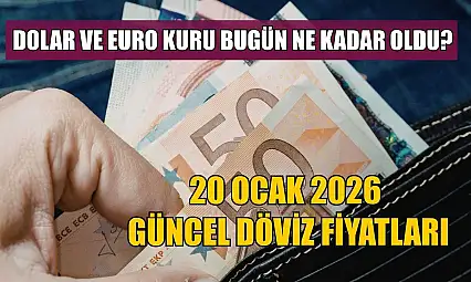 Dolar ve Euro kuru bugün ne kadar oldu? 20 Ocak 2026 güncel döviz fiyatları