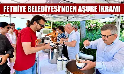 Fethiye Belediyesi'nden aşure ikramı