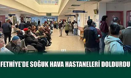 Fethiye'de soğuk hava hastaneleri doldurdu