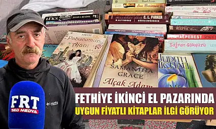 Fethiye ikinci el pazarında uygun fiyatlı kitaplar ilgi görüyor