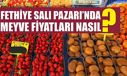 Fethiye Salı Pazarı'nda meyve fiyatları nasıl