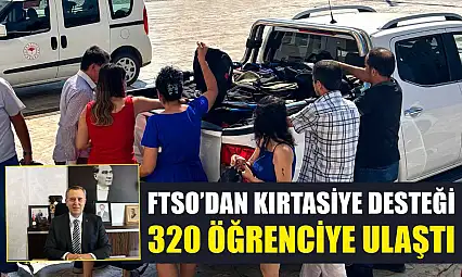 FTSO'dan kırtasiye desteği 320 öğrenciye ulaştı
