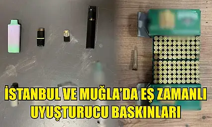 İstanbul ve Muğla'da Eş Zamanlı Uyuşturucu Baskınları