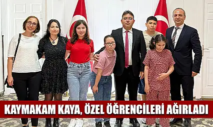 Kaymakam Kaya, özel öğrencileri ağırladı