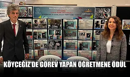 Köyceğiz'de görev yapan öğretmene ödül