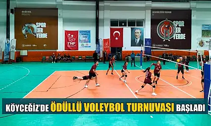 Köyceğiz'de ödüllü Voleybol Turnuvası başladı