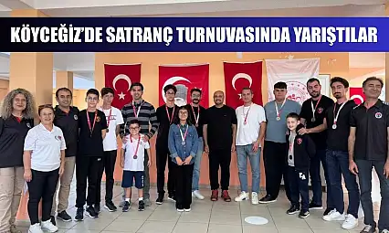 Köyceğiz'de satranç turnuvasında yarıştılar