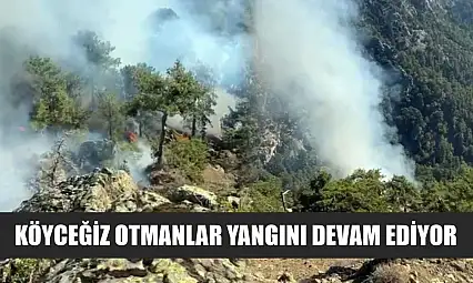 Köyceğiz Otmanlar yangını devam ediyor