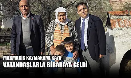 Marmaris Kaymakamı Kaya vatandaşlarla biraraya geldi