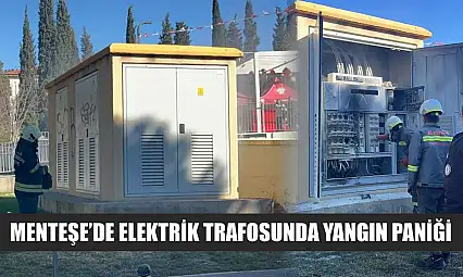 Menteşe'de elektrik trafosunda yangın paniği