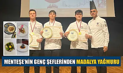 Menteşe'nin genç şeflerinden madalya yağmuru