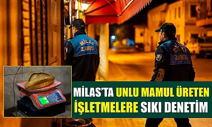 Milas'ta Unlu Mamul Üreten İşletmelere Sıkı Denetim