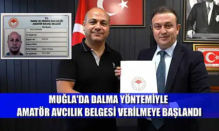 Muğla'da Dalma Yöntemiyle Amatör Avcılık Belgesi verilmeye başlandı