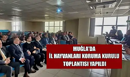 Muğla'da İl Hayvanları Koruma Kurulu toplantısı yapıldı
