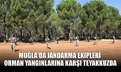 Muğla'da jandarma ekipleri orman yangınlarına karşı teyakkuzda