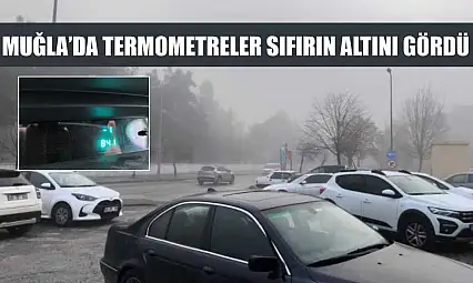 Muğla'da termometreler sıfırın altını gördü