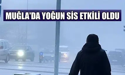 Muğla'da yoğun sis etkili oldu