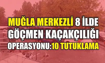 Muğla Merkezli 8 İlde Göçmen Kaçakçılığı Operasyonu: 10 Tutuklama