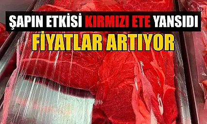 Şapın etkisi kırmızı ete yansıdı fiyatlar artıyor
