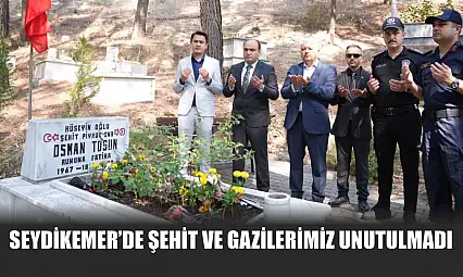 Seydikemer'de Şehit ve Gazilerimiz Unutulmadı