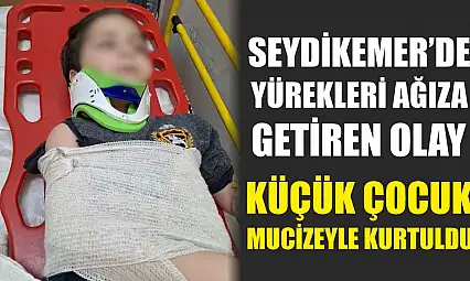 Seydikemer'de yürekleri ağıza getiren olay: Küçük çocuk mucizeyle kurtuldu