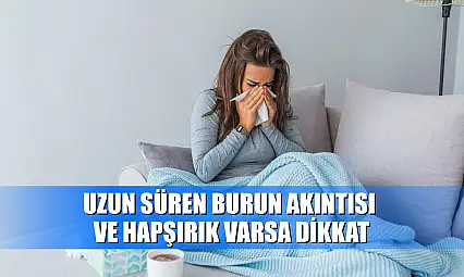 Uzun süren burun akıntısı ve hapşırık varsa dikkat