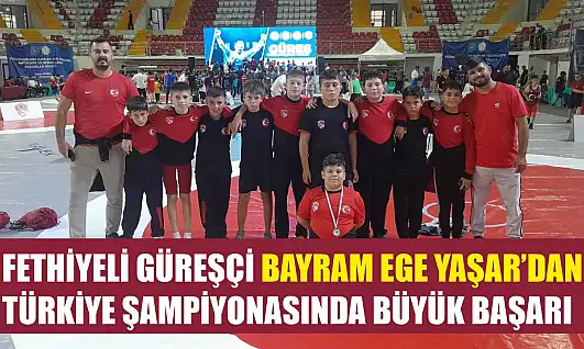 Fethiyeli Güreşçi Bayram Ege Yaşar'dan Türkiye Şampiyonasında Büyük Başarı