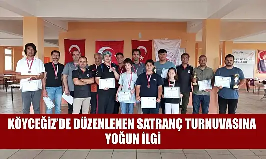 Köyceğiz'de düzenlenen satranç turnuvasına yoğun ilgi