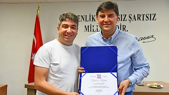 Karaca'dan Teşekkür Belgesi