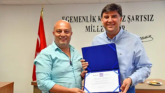 Karaca'dan Teşekkür Belgesi