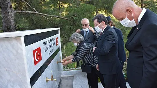 15 Temmuz şehidi için Anıt ve çeşme açılışı yapıldı