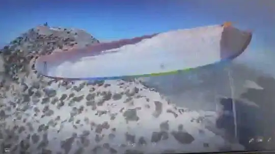 DÜŞME ANI KASK KAMERASINA YANSIDI